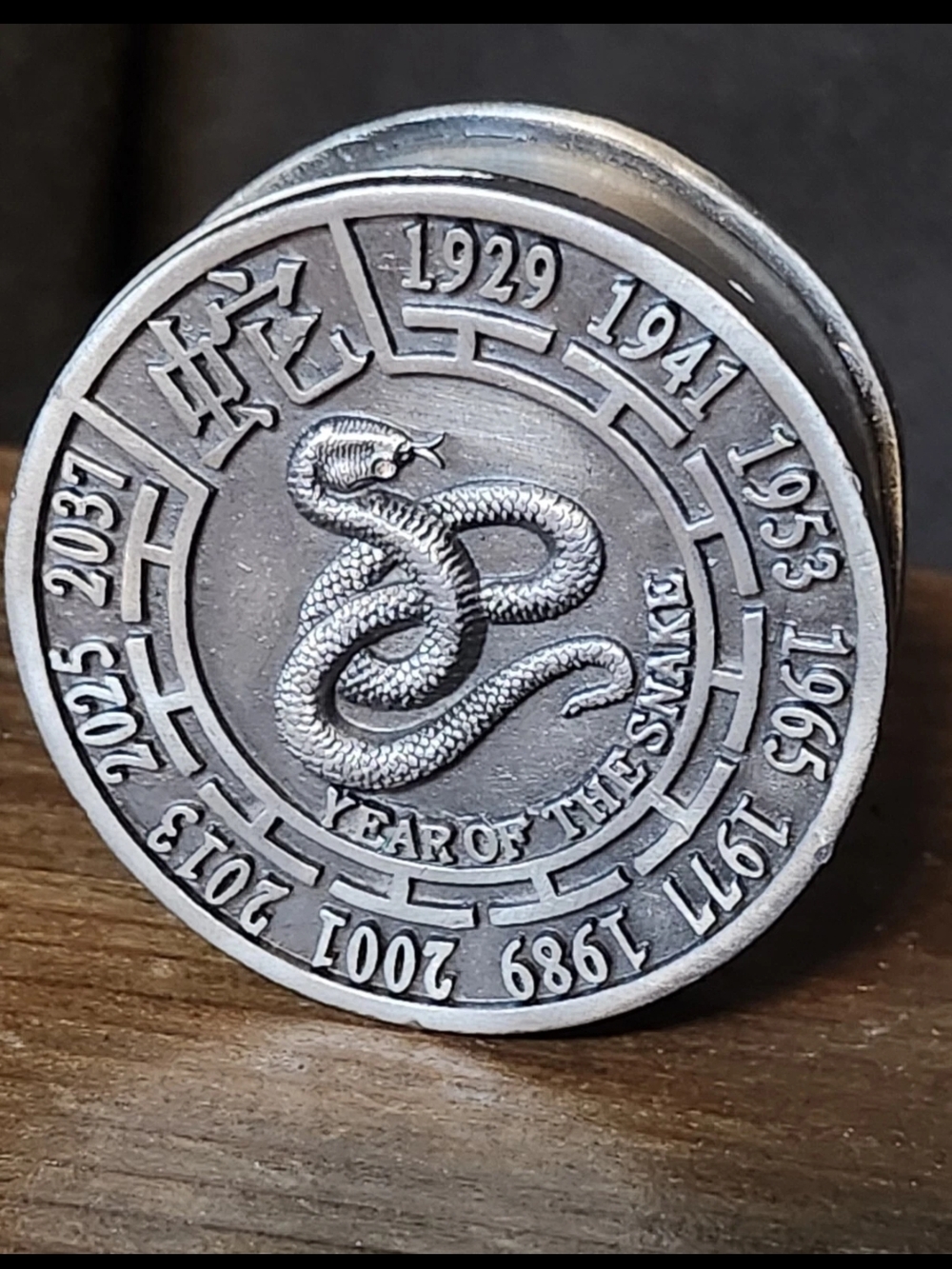 Year of the Snake Reptile Accessory - Silver